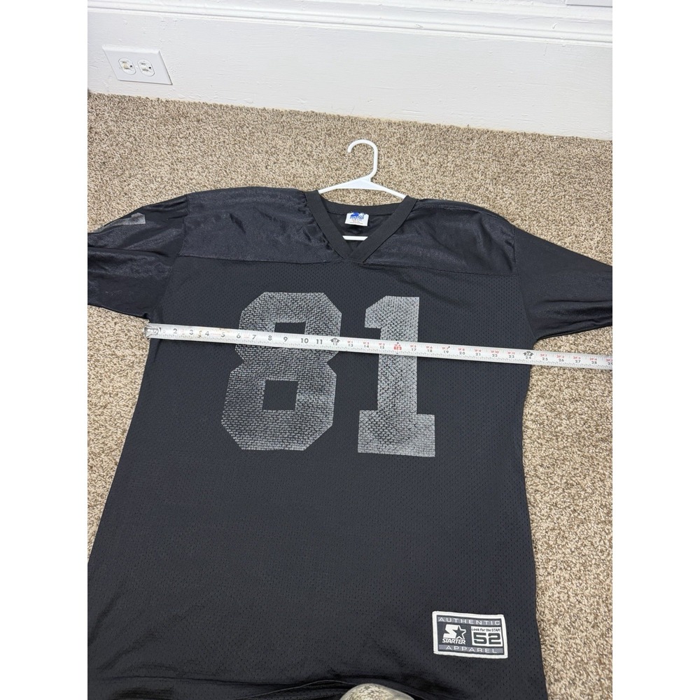 Vintage 90s Oakland Raiders Tim Brown Black Silver Football Jersey Mens 52 XL - Picture 8 of 9